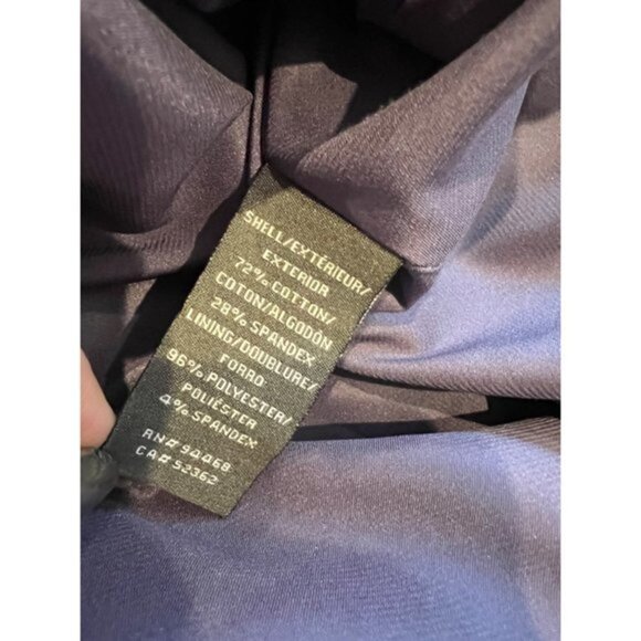 VERA WANG DRESS v-neck gathered empire blue maxi dress size 4 - Picture 8 of 10